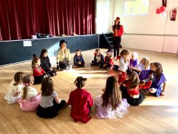 Children sat in a circle
