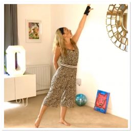 Dancer dressed as a leapord