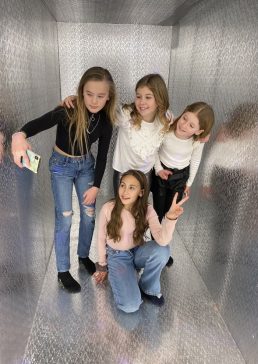 Girls taking a selfie