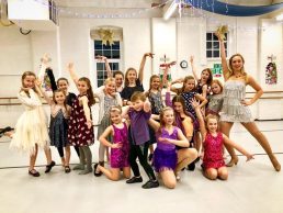 Children dressed in sparkly clothes for a party