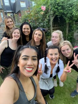 Group of women at a hen party